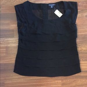 Black Ruffle Blouse- American Eagle